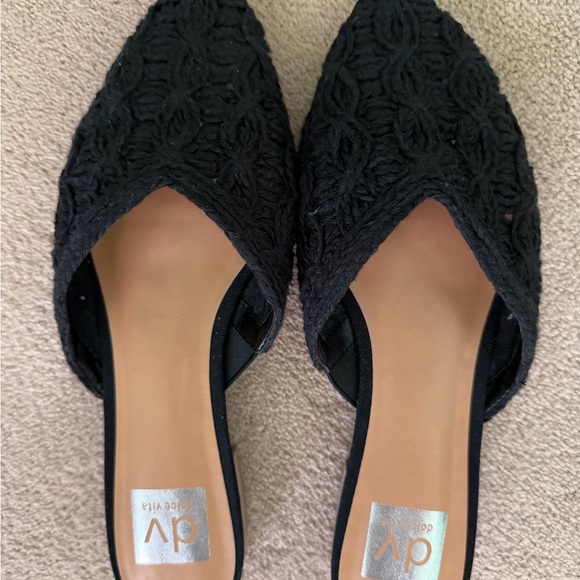DV by Dolce Vita Black Textured Mules - Picture 2 of 3